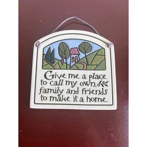 Spooner Creek Michael Macone Etched Clay Wall Plaque Family Friends Home Decor